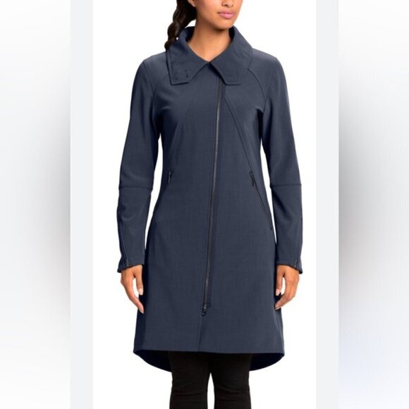 Nau Shroud of Purrin Trench coat - Women's navy blue size small - Picture 1 of 14